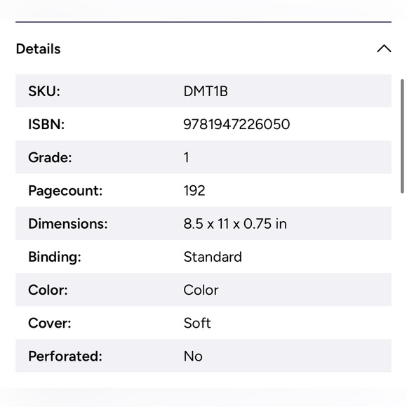 Dimensions Math Textbook 1B - Picture 8 of 9